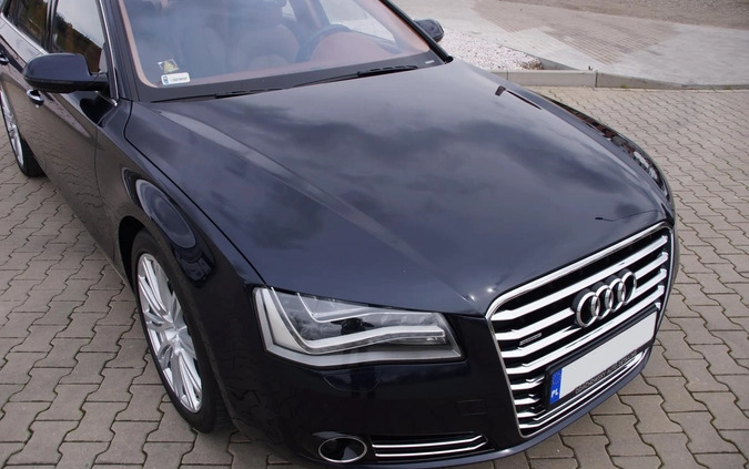 Audi A8 cena 91750 przebieg: 271831, rok produkcji 2010 z Góra małe 46